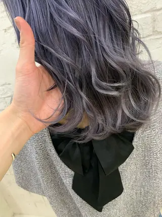 セミロング 🇺🇸ハイライト特 化美容師🇺🇸漆沢のヘアスタイル