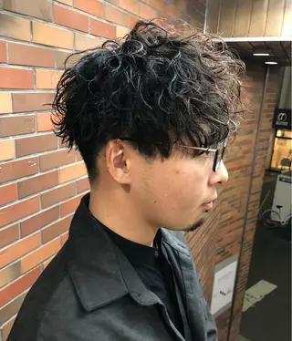 ショート パーマ メンズ ⭐️TOSHIKI メンズパーマオタク⭐のヘアスタイル