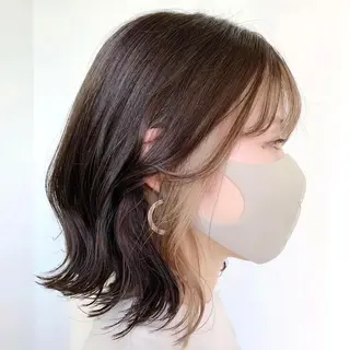 ミディアム カラー 韓国ヘア /男女❄️ 細江 美紅のヘアスタイル