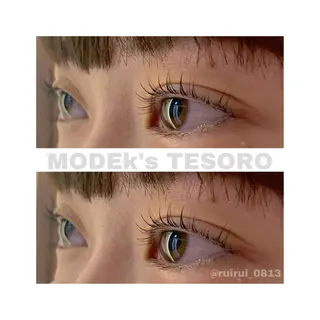 マツエク・マツパ MODEk's TESORO柿崎流依のマツエク・マツパデザイン