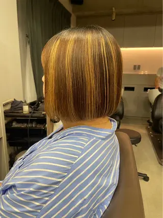 ミディアム カラー ショートカット無料/ 小顔ショートのヘアスタイル