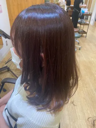 セミロング 藤 明日香のヘアスタイル