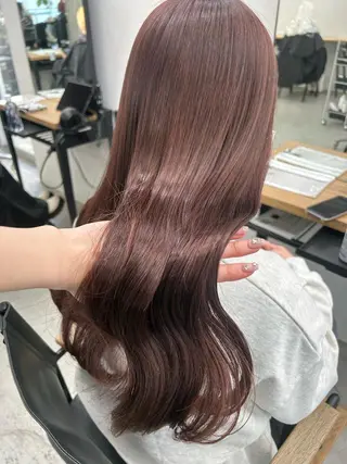 ロング カラー ヘアアレンジ 韓国/ハイトーン/ ボブ🎀MIKU🎀のヘアスタイル