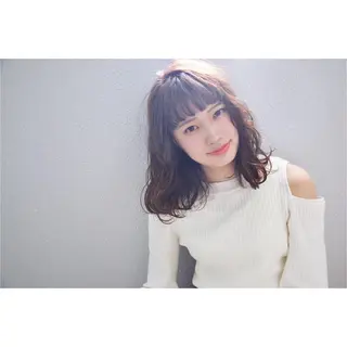 ミディアム カラー パーマ ヘアアレンジ sketcH.所属・中村 ダイスケのその他イメージ