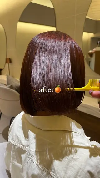 ミディアム カラー yiye aoyama所属・表参道yiye うららのヘアスタイル