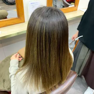 ミディアム ️🫧押上️🫧はな 🫧うる艶パーマのヘアスタイル