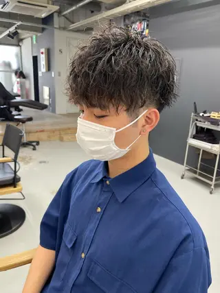 パーマ メンズ 森本裕/オーナー/ スパイラルパーマのヘアスタイル