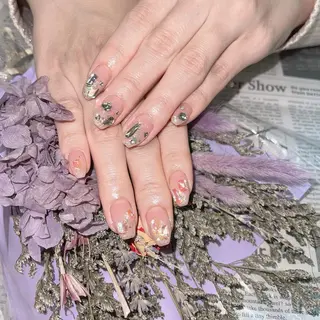 ネイル 🦋ネイルサロン ブラン🌈ゆりのネイルデザイン