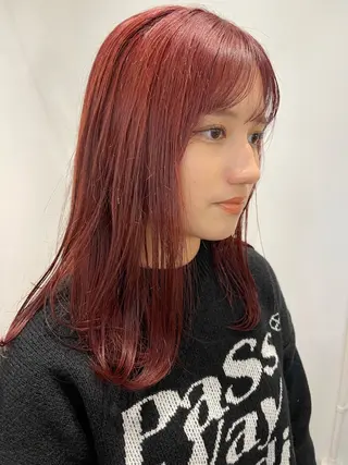 セミロング カラー Terve.野崎 真里奈のヘアスタイル
