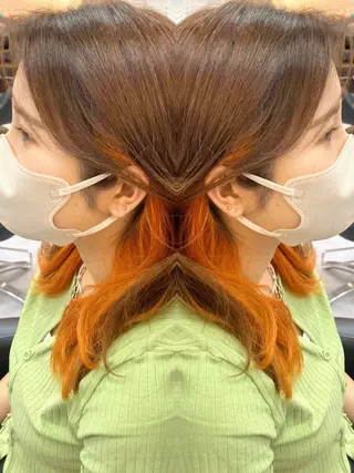 セミロング カラー 🦋レイヤー✖︎ 髪質改善🦋リョウヤのヘアスタイル