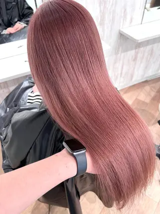 ミディアム カラー 新宿/レイヤー/ ブリーチ/西川翔真のヘアスタイル