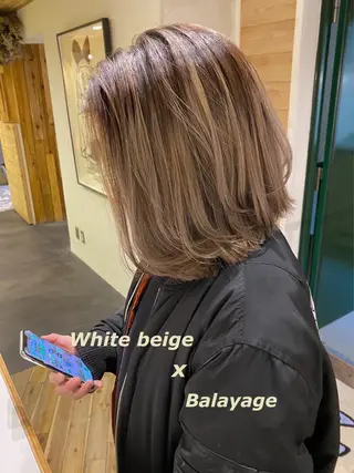 ミディアム カラー ヘアアレンジ シェアサロン salowin所属・✨ブリーチなし透明感 カラー🥇ユースケのヘアスタイル
