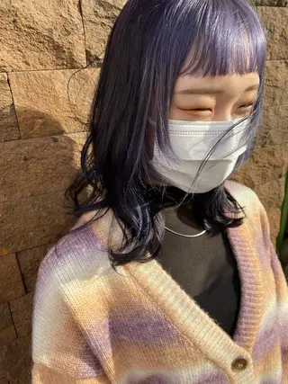 ミディアム ハイトーン/メンズ/ ボブ RINのヘアスタイル