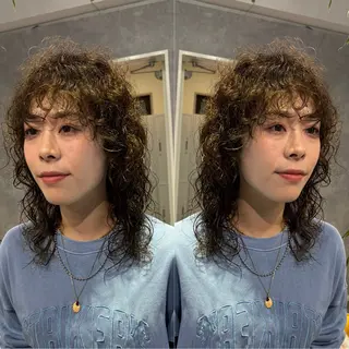 ミディアム 海外ヘアー 山村拓士のヘアスタイル