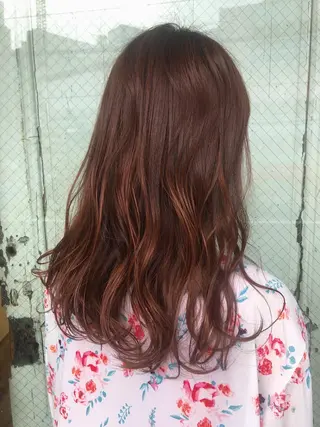 セミロング カラー bococa りんのヘアスタイル