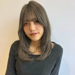 ロング カラー 透明感カラー/ くびれヘア/ユウユのヘアスタイル