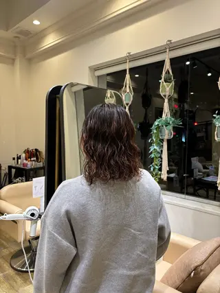 ミディアム パーマ 和泉市/mahae/ 齋藤のヘアスタイル