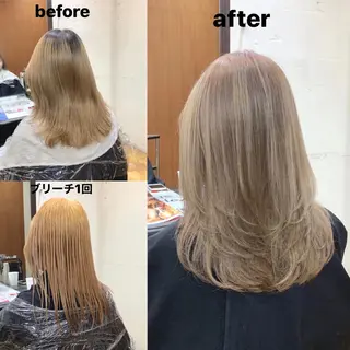 ミディアム カラー 韓国レイヤーカット★ 小林大樹のヘアスタイル