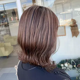 ミディアム カラー 朝生 海都のヘアスタイル