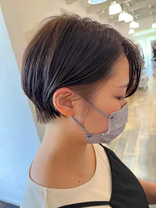 ショート カラー 伊藤ゆかり/髪質改善 /透明感カラーのヘアスタイル