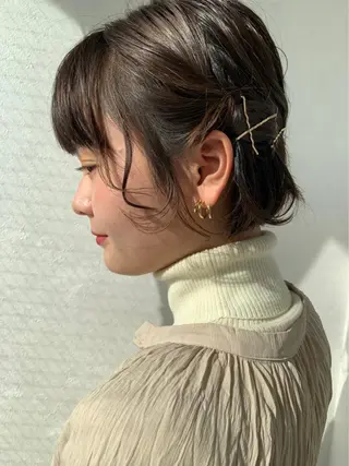 ショート ヘアアレンジ ヘアセット/髪質改善 🌿 長 若奈のヘアスタイル