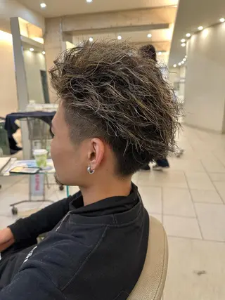 メンズ 藤本渚杜/メンズ パーマ/艶カラーのヘアスタイル