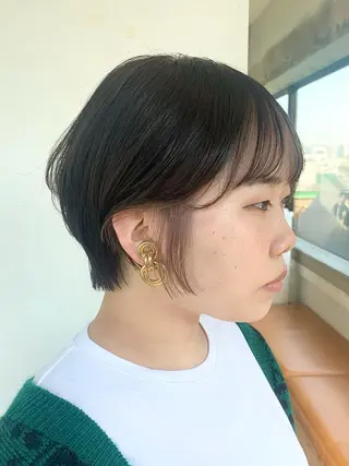 ショート カラー 🌿似合わせブリーチ 松本朋幸🌿のヘアスタイル