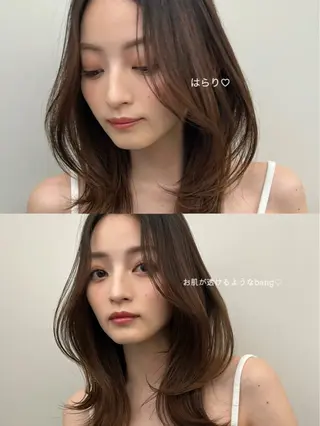 ロング 韓国レイヤー🤍 髪質改善seriraのヘアスタイル