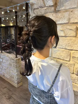 ヘアアレンジ Mei /オリーブ カラー/アレンジのヘアスタイル