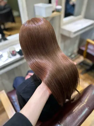 ミディアム カラー 🩵髪質改善🩵 韓国ヘア🩵花澤みりのヘアスタイル