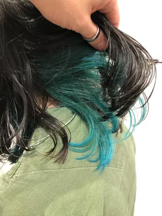 セミロング ナカタケ ユウのヘアスタイル