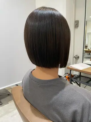 ショート 髪質改善ストレー ト指名NO.1林駿希のヘアスタイル