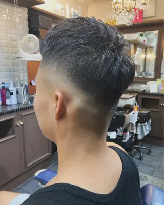 ショート メンズ ルピナス中田店長 山口大地のヘアスタイル