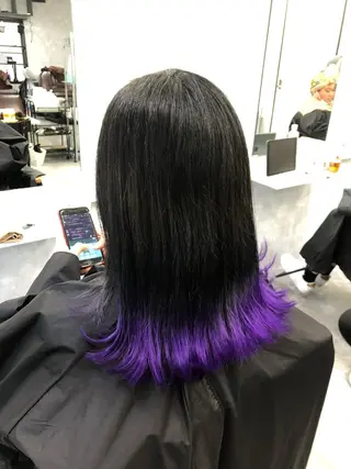 セミロング カラー 韓国ヘア🇰🇷 RYOTAのヘアスタイル