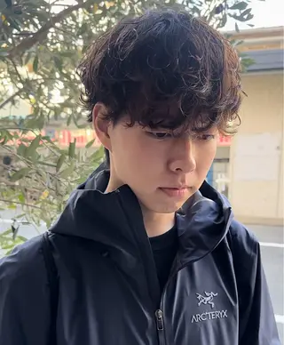 パーマ メンズ 年間2000名担当◎ パーマ職人/仲原佑樹のヘアスタイル