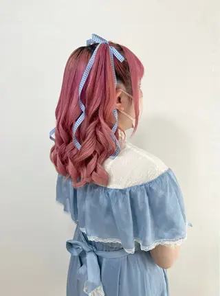 ミディアム ヘアアレンジ ヘアセットサロン /上坪愛美のヘアスタイル