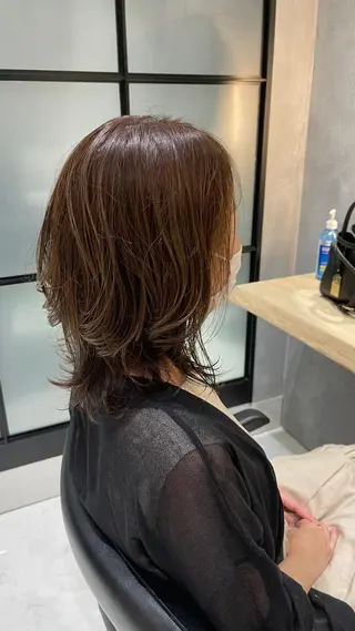 セミロング カラー vifkrone所属・JOHO 【マンツーマン施術】のヘアスタイル