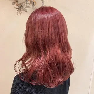 ミディアム カラー Blue 髪質改善 💎松藤 莉奈のヘアスタイル