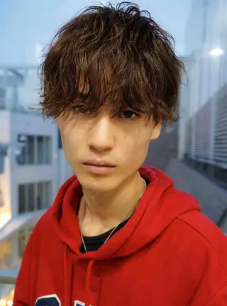 ショート メンズ EMANONシェアサロン心斎橋店所属・韓国メンズヘア　ミル クティボブ　足立佳代のヘアスタイル