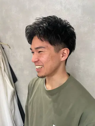 メンズ フリーランスシェアサロンルレイル所属・心斎橋/メンズ /ルレイル/地形真希のヘアスタイル