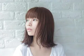 ミディアム gite カワムラナオキのヘアスタイル