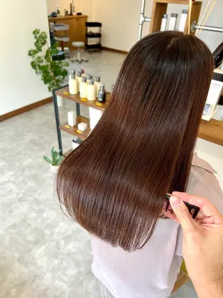 ロング Jyue-ru/北谷 /縮毛矯正/髪質改善のヘアスタイル