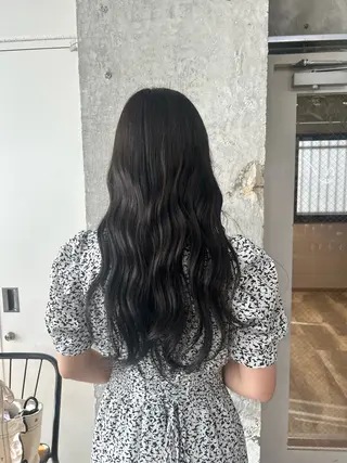 ロング 松井ゆら/ 酸性ストレート/暖色のヘアスタイル