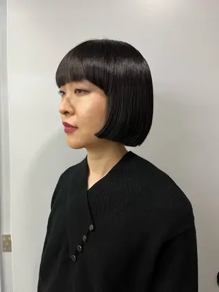 ショート レイヤー/ケアパーマ /ニュアンス/モードのヘアスタイル