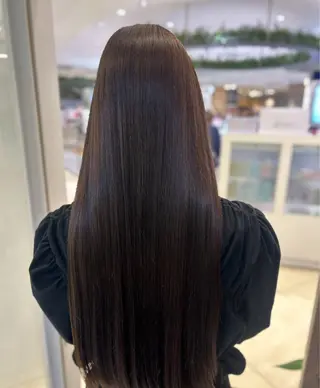 ロング カラー 艶質改善/縮毛矯正 ササキナツミのヘアスタイル