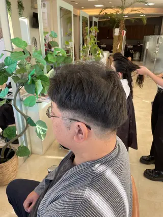 ショート メンズ 大宮｜メンズカット ダブルカラー｜パーマのヘアスタイル