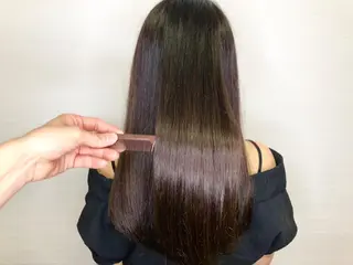 ロング カラー 髪質改善//縮毛矯正 This表参道のヘアスタイル