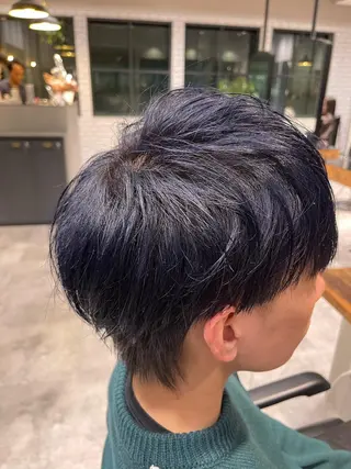 ショート カラー メンズ メンズパーマ/ スパイラル　渡邉凌のヘアスタイル
