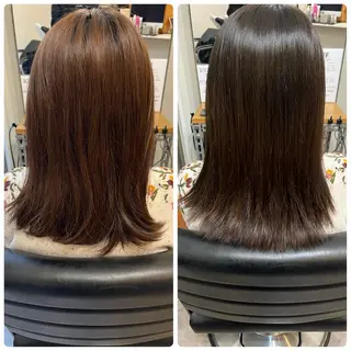 ミディアム カラー OFF YUYAのヘアスタイル