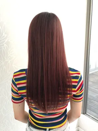 ロング 福元 保雄のヘアスタイル